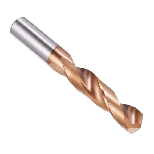 Image of PATIKIL 9mm Drill Bit, Carbide Twist Jobber Bits Straight Shank 130° for Drilling Hard Metal Alloy Steel Stainless Steel Titanium Alloys - 1 Pack