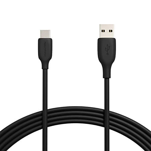 Image of Amazon Basics USB-C to USB-A 2.0 Fast Charger Cable, 480Mbps Speed, USB-IF Certified, for Apple iPhone 16/15, iPad, Samsung Galaxy, Tablets, Laptops, 3 m, Black