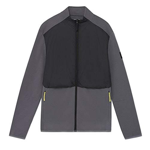 Image of Hackett Aston Martin Long Sleeve Cool Down Mens Grey Fleece Jacket HM580766 9KH