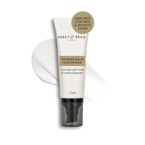 Image of Percy & Reed I Need A Hero Wonder Balm Hair Primer - Fights Frizz, Boosts Shine, 72-Hour Humidity Control, Flyaways & Split-Ends. Silicone-Free, Sulphate-Free, Paraben-Free, Vegan Friendly - 75ml