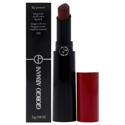 Image of Giorgio Armani Lip Power Longwear Vivid Color Lipstick - 202 Grazia For Women 0.11 oz Lipstick