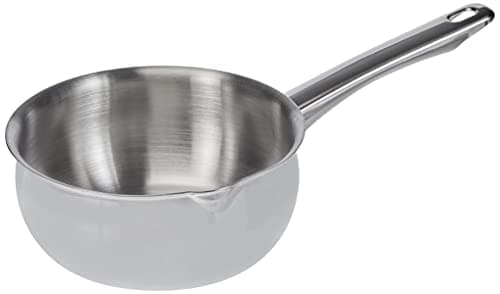 Image of IBILI Prisma Curved Saucepan, 16 cm, Stainless Steel, Suitable for Induction Hobs