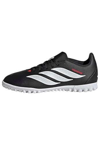 Image of adidas Unisex Club Turf Football Shoes Kids, core Black/FTWR White/Lucid red, 12 UK Child