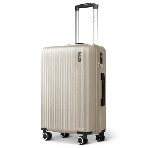 Image of LUGG 20inch Vacay Suitcase ABS Luggage with TSA Indent Lock, Aluminium Trolley Handle, 360° Spinner Wheels, Water-Resistant & Durable Material - Airline Compatible (55 x 23 x 35cm)