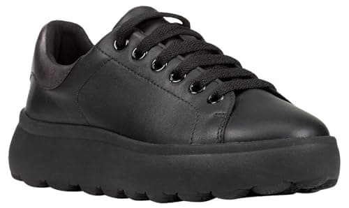 Image of Geox Women D Spherica Ec4.1 D Sneaker, Black Gun, 6 UK