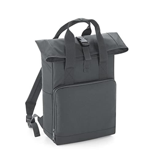 Image of BagBase BG118 Twin Handle Roll-Top Backpack - Graphite Grey