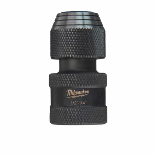 Image of Milwaukee 48-03-4410 Shockwave 1/2-Inch Square by 1/4-Inch Hex Adapter