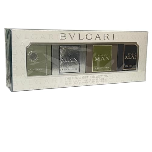 Image of BULGARI COFFRET SET: POUR HOMME EDT 5ML + WOOD ESSENCE + IN BLACK + RAIN ESSENCE