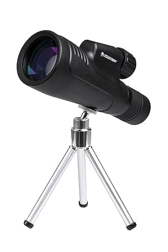 Image of Celestron 72373 Outland X 10-30x50mm Waterproof Monocular with Tripod, Cleaning Cloth, Eyepiece Covers and Belt Case - Durable Housing, BaK-4 Prism Glass and Multi-Coated Optics, Black