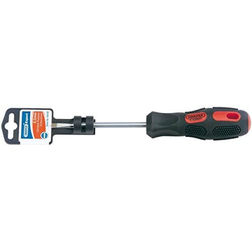 Image of Draper 40028 Expert Plain Slot Parallel Tip Screwdriver, 5mm x 100mm , Blue