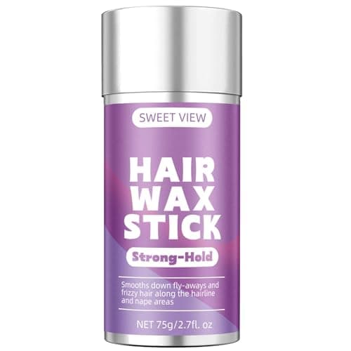Image of SWEET VIEW Hair Wax Stick, Flexible Hold Slick Back Hair Balm for Tame Flyaways, Frizz, Sleek Ponytails, Buns, Styling Accessory for Girls