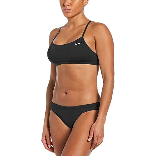 Image of NIKE Racerback Bikini Set for Women, Womens, Bikini, NESSA211-001, Black, L