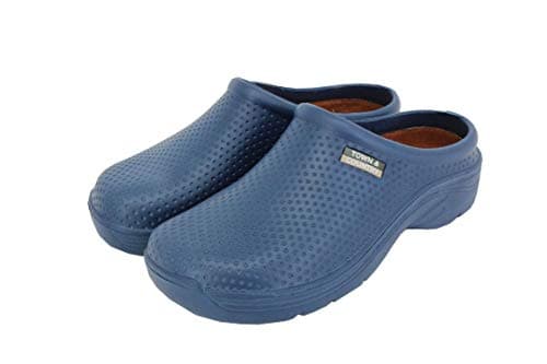 Image of Town & Country TFW6592 Womens Super Soft Cloggies Lightweight with Cushioned Insole (6 UK, Navy dots)