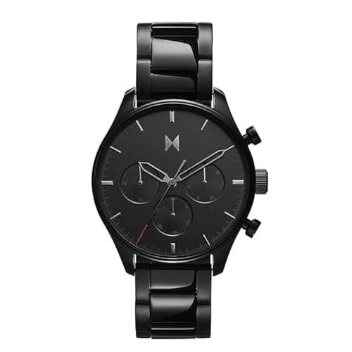 Image of MVMT Analogue Multifunction Quartz Watch for Men with Black Stainless Steel Bracelet - 28000232-D