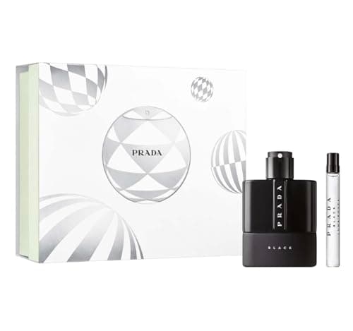 Image of Prada Luna Rossa Black Eau de Parfum 100ml Gift Set 2024 (Contains 100ml EDP and 10ml Travel Spray)