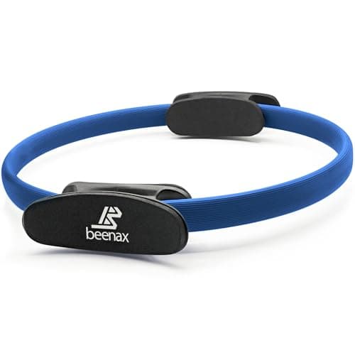 Image of Beenax Pilates Ring - Double Handle Exercise Circle, Fitness Magic Circle - Perfect for Yoga, Core Training, Physical Therapy and Toning Thighs, Abs and Legs (Strong & Resistant)