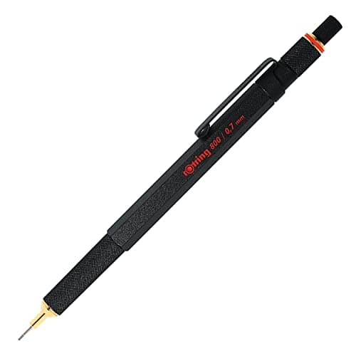 Image of rOtring 800 Mechanical Pencil | HB 0.7 mm | Black Metal Barrel
