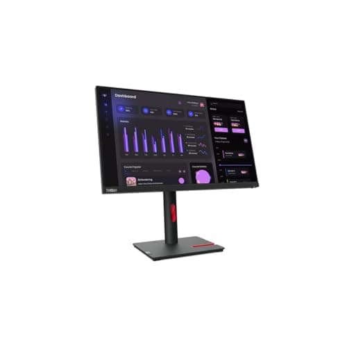 Image of Lenovo ThinkVision T24i-30 23.8 inch 1920 x 1080 Full HD IPS Flat Monitor Black - 63CFMATXEU-AG
