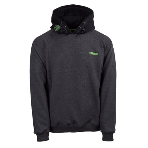 Image of Apache Workwear Kingston Hoodie | Size Medium UK | Charcoal Grey | Durable Heavyweight Polycotton | Kangaroo Pocket | Elbow Patches | Triple Stitching
