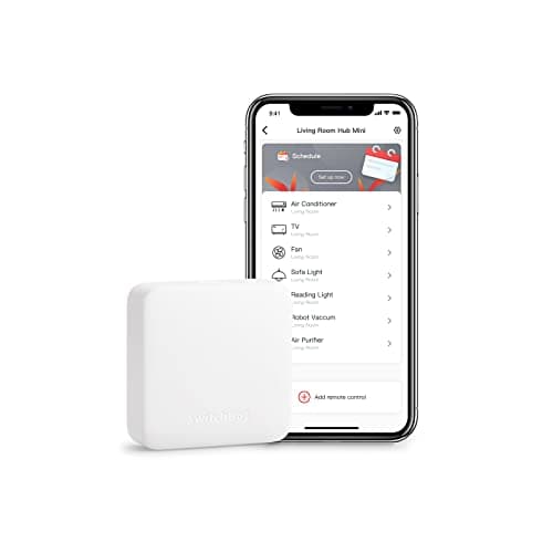 Image of SwitchBot Hub Mini Smart Control, Universal Hub for Smart Home, IR Remote for TV and Air Conditioner, Connect SwitchBot Devices to WiFi, Works with Alexa, Google Home