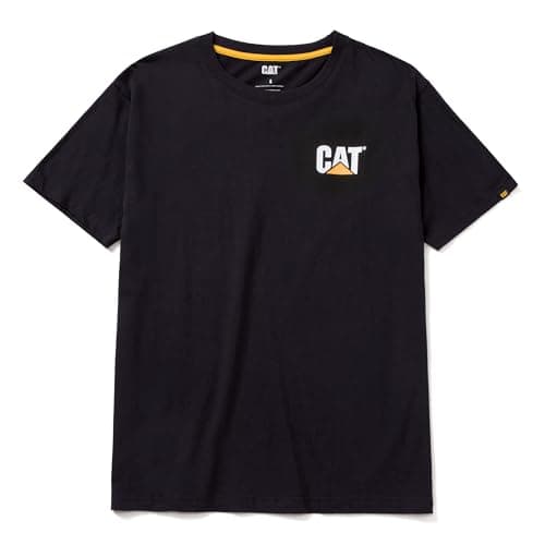 Image of Caterpillar Men's Trademark T-Shirt (Regular and Big & Tall Sizes), Black, XXL