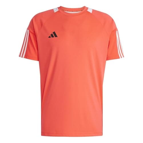 Image of adidas Mens Classic 3 Stripe Sereno T-Shirt Lucid Red/White S