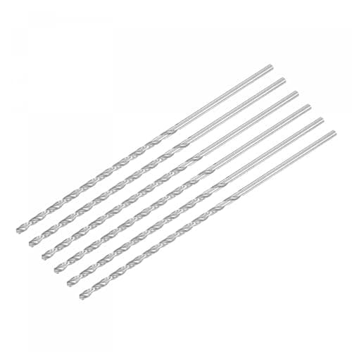 Image of TA-VIGOR 6Pcs 3.5mm Extra Long Twist Drill Bits, 160mm Length High-Speed Steel HSS Straight Shank Spiral Drill Bits for Wood Metal Aluminum Plastic