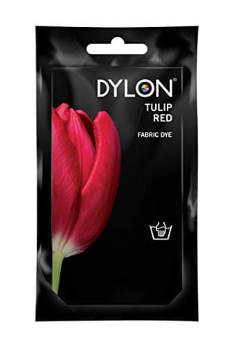 Image of DYLON Hand Dye, Fabric Dye Sachet for Clothes, Soft Furnishings and Projects, 50 g - Tulip Red