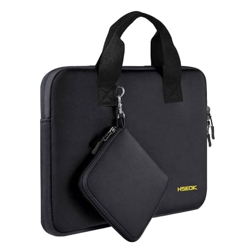 Image of HSEOK 11.6 12.9 13 inch Elastic Laptop Sleeve with Small Case Compatible with 13 inch MacBook Neo Air Pro M5/M4/M3/M2/M1, iPad 13 12.9, XPS 13 and Most 11.6 12.9 13 inch Notebooks Tablets,B02K01
