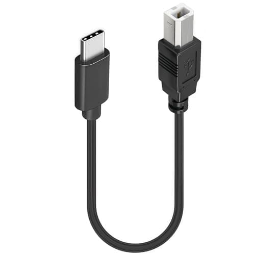Image of Short USB B to USB C Printer Cable,0.5m Scanner Type-B to USB-C Adapter for MacBook Pro/Air/Laptop/Epson/HP/Canon/Yamaha/MIDI Keyboard/DJ Controller,Printer to Computer Cable for iPad/IPhone/Samsung