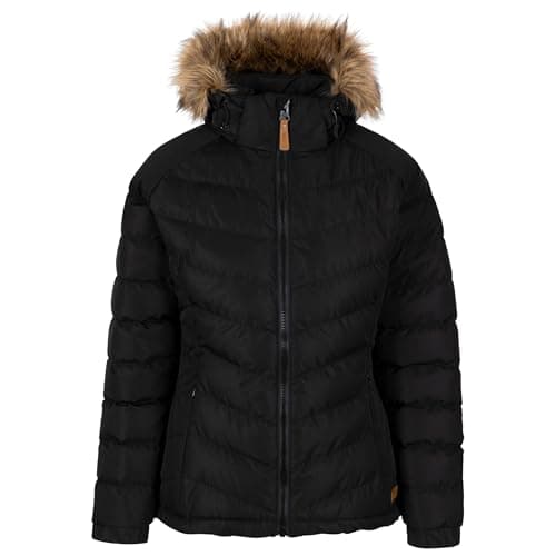 Image of Trespass Womens Padded Hooded Casual Jacket Zip Off Hood Nadina