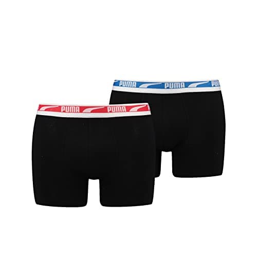 Image of PUMA Men's Multi Logo Boxer Briefs, Black Combo, S, Black Combo, S