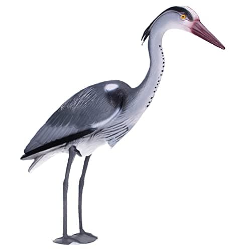 Image of Aquacadabra Heron Decoy Pond Protector, Deters Birds Cats Pests Predators from Attacking Garden Ponds 70cm Tall