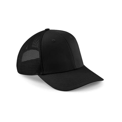 Image of Beechfield - 6 Panel Design - Semi-Curved Peak - Urbanwear Trucker Black
