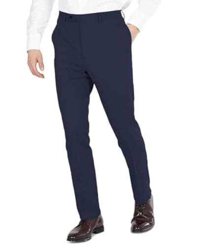 Image of DKNY Men's Suit Dress Pants, Navy Solid, 36W x 34L