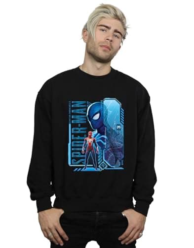 Image of Marvel Men's Spider-Man NYC Sweatshirt Black XXXX-Large