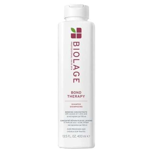 Image of Biolage Bond Therapy Shampoo, Cleansing & Repairing, Enriched with Coconut Oil & Citric Acid, For Over-Processed Hair, 400ml