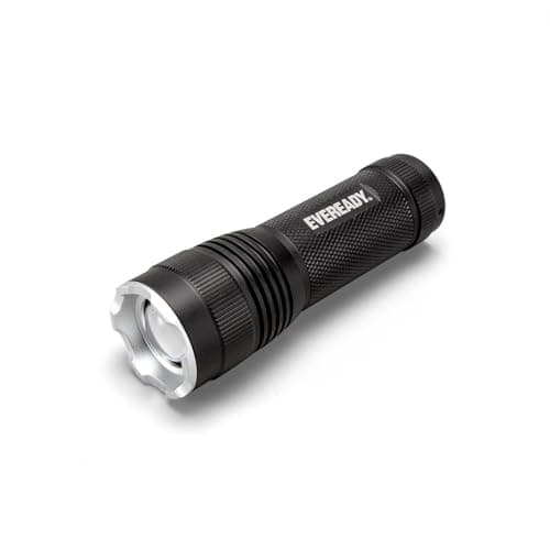 Image of Energizer Eveready LED Torch, Black, Super Bright Flashlight, Water Resistant, Camping Outdoors Emergency Light, Portable, Batteries Included, Adjustable Beam Intensity