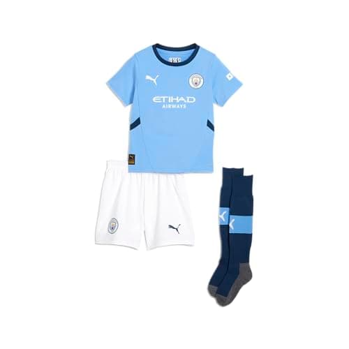 Image of PUMA Manchester City Kids Home Mini Kit 2024/25 Season - Team Light Blue - Size: 4 Years