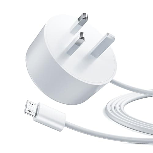 Image of 5V 1.8A Micro B Power Supply Cord, 5FT Replacement Power Adapter Charging Cable for Google Home Mini Speaker (1st Gen), White - Not for Google Home/Nest/Nest Mini/Google Mesh System