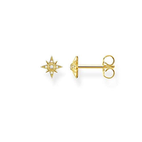 Image of THOMAS SABO Single ear stud star gold 925 Sterling Silver, 18k Yellow Gold Plating