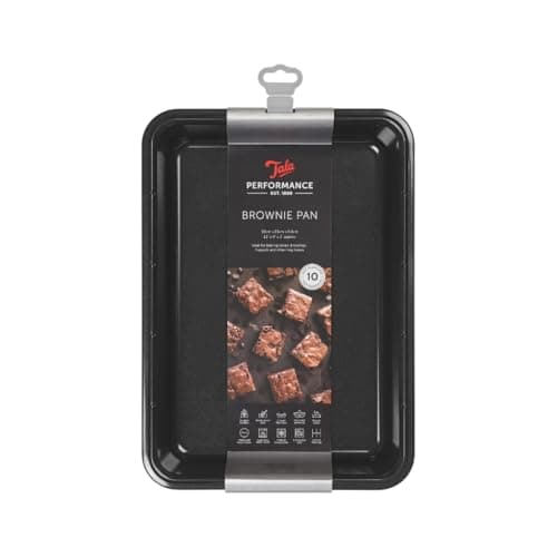 Image of Tala Performance Non-Stick Brownie Pan, 34.5x24.3x4.10 cm, Professional Gauge Carbon Steel with Eclipse Premium Non-Stick Coating, Ideal for Tray Bakes and flapjacks