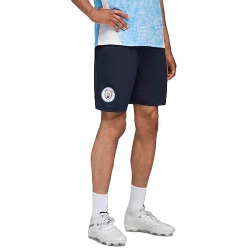 Image of PUMA Manchester City FC Men's Training Shorts with Pockets 25/26, Blue (Deep Navy), XL