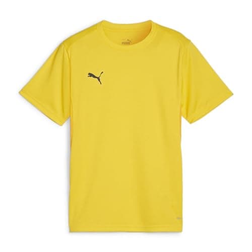 Image of PUMA Unisex Teamgoal Jersey Jr Tee, Faster Yellow-puma Black-Sport Yellow, 116 EU