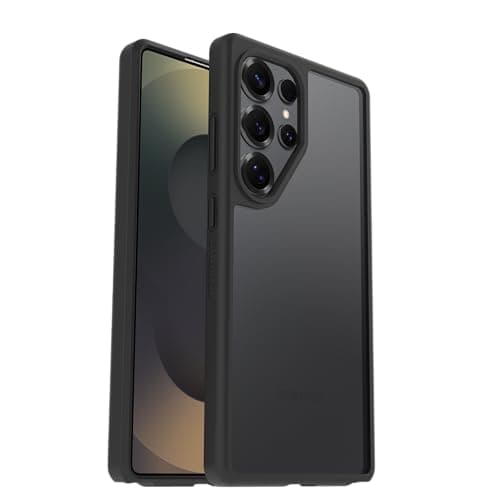 Image of OtterBox React Series Case for Samsung Galaxy S25 Ultra, Shockproof, Drop proof, Ultra-Slim, Protective Thin Case, Tested to Military Standard, Clear/Black
