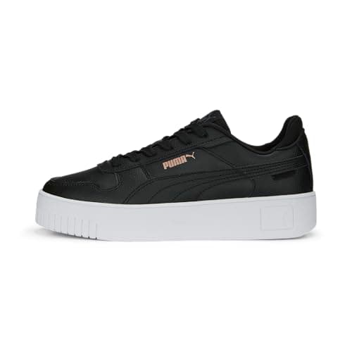 Image of Puma Women Carina Street Sneakers, Puma Black-Puma Black-Rose Gold-Puma White, 6.5 UK