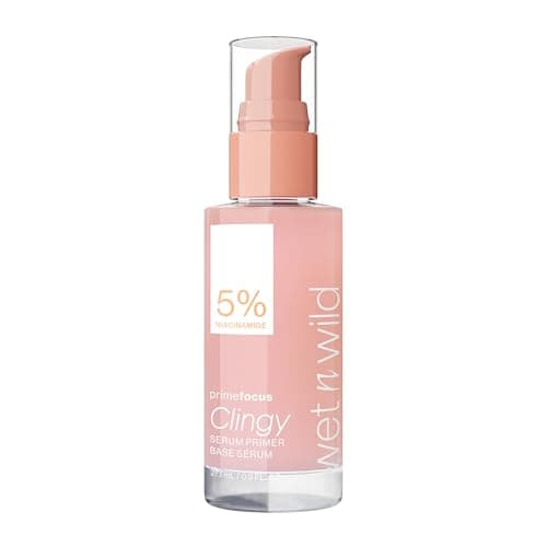 Image of Wet n Wild Prime Focus Clingy Serum Primer, Locks In Makeup for Up to 16 Hours, Hydrating and Nourishing Formula Infused with Niacinamide and Glycerine for a Brightening Boost