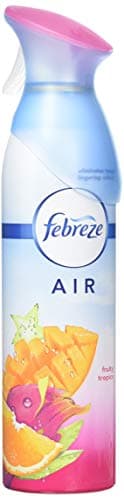 Image of Febreze Air Freshener Spray, Odour Eliminator and Bathroom Freshener, Fruity Tropics, 1.8 Litre (300 ml x 6)