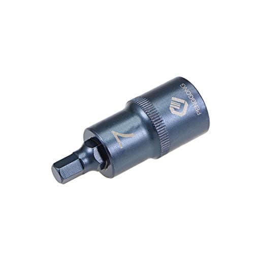 Image of sourcing map 1/2" Drive x H7 (7mm) Hex Bit Socket, S2 Steel Bits, CR-V Sockets Metric 2" Length (for Hand Use Only) Blue