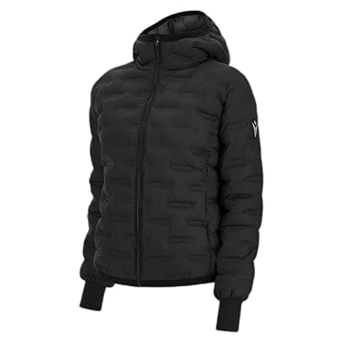 Image of Macron Women's Athleisure Fcc Cortina Hd Hooded Padded Jacket Blk Wmn, Black, XS